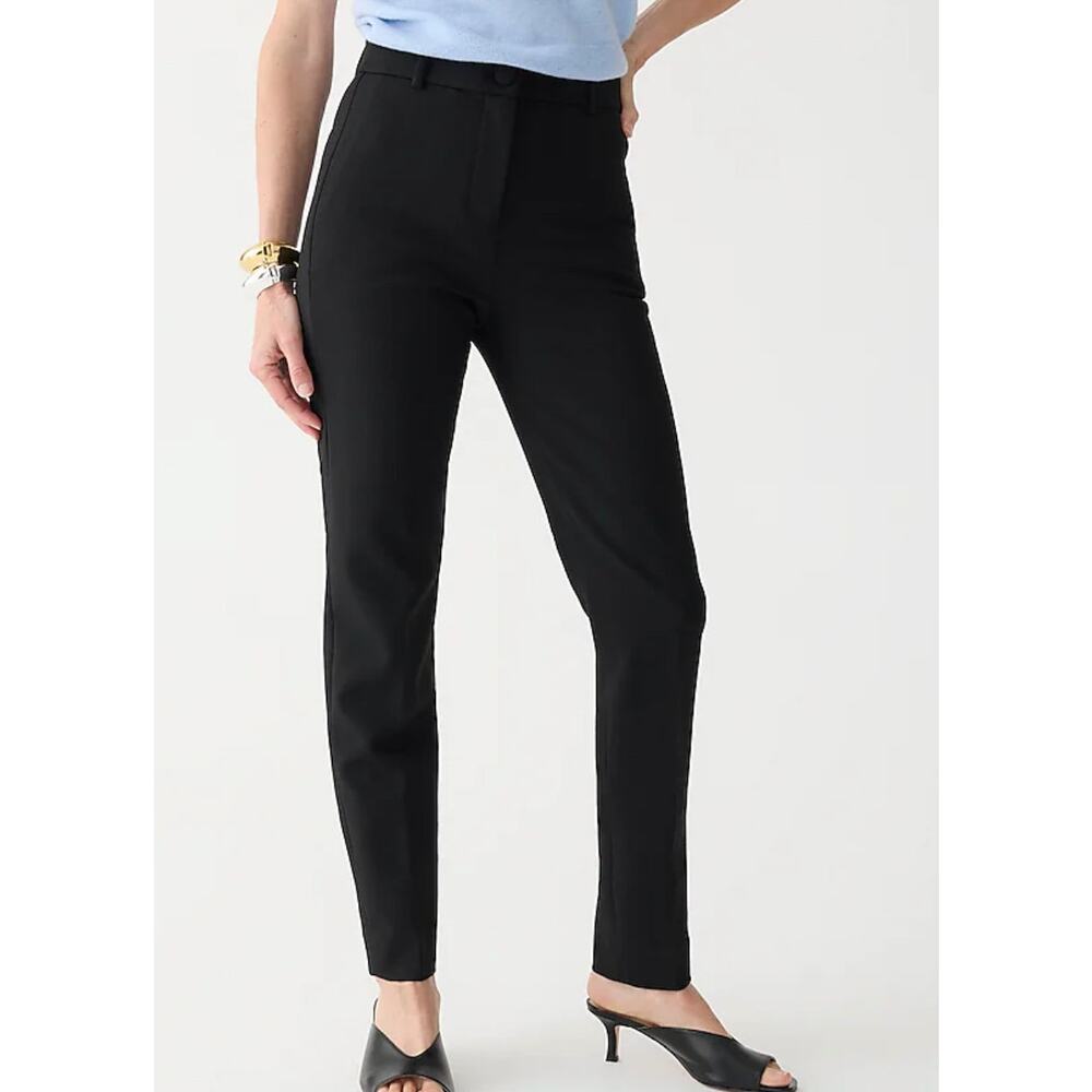 J. Crew Cameron Tall Slim Cropped Pant Black in Four-Season Stretch 4